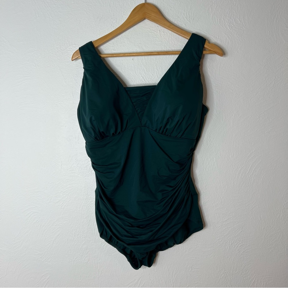 Lands' End Deep Green Women's One-Piece Swimsuit size 18W